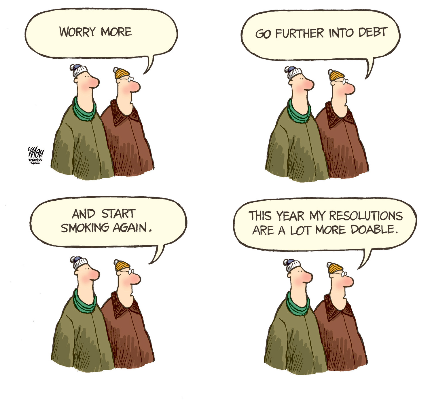 New Years Resolution Cartoons