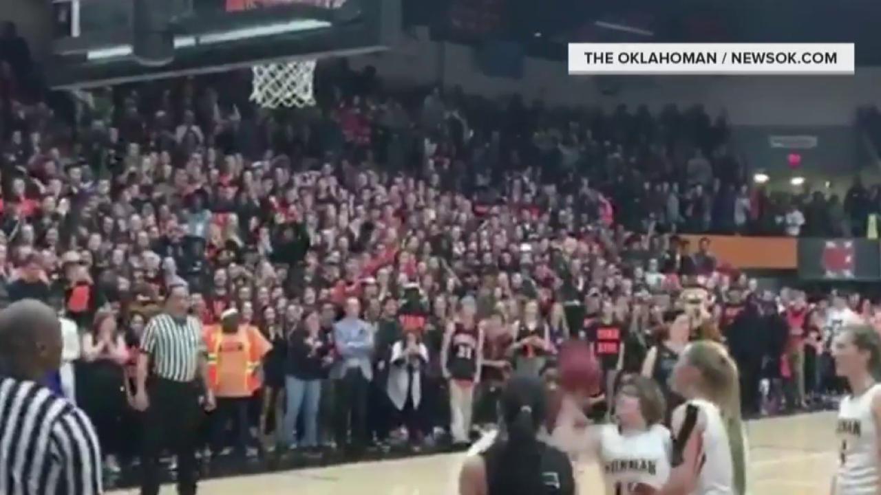 Watch high school basketball team give final shot to student with special needs