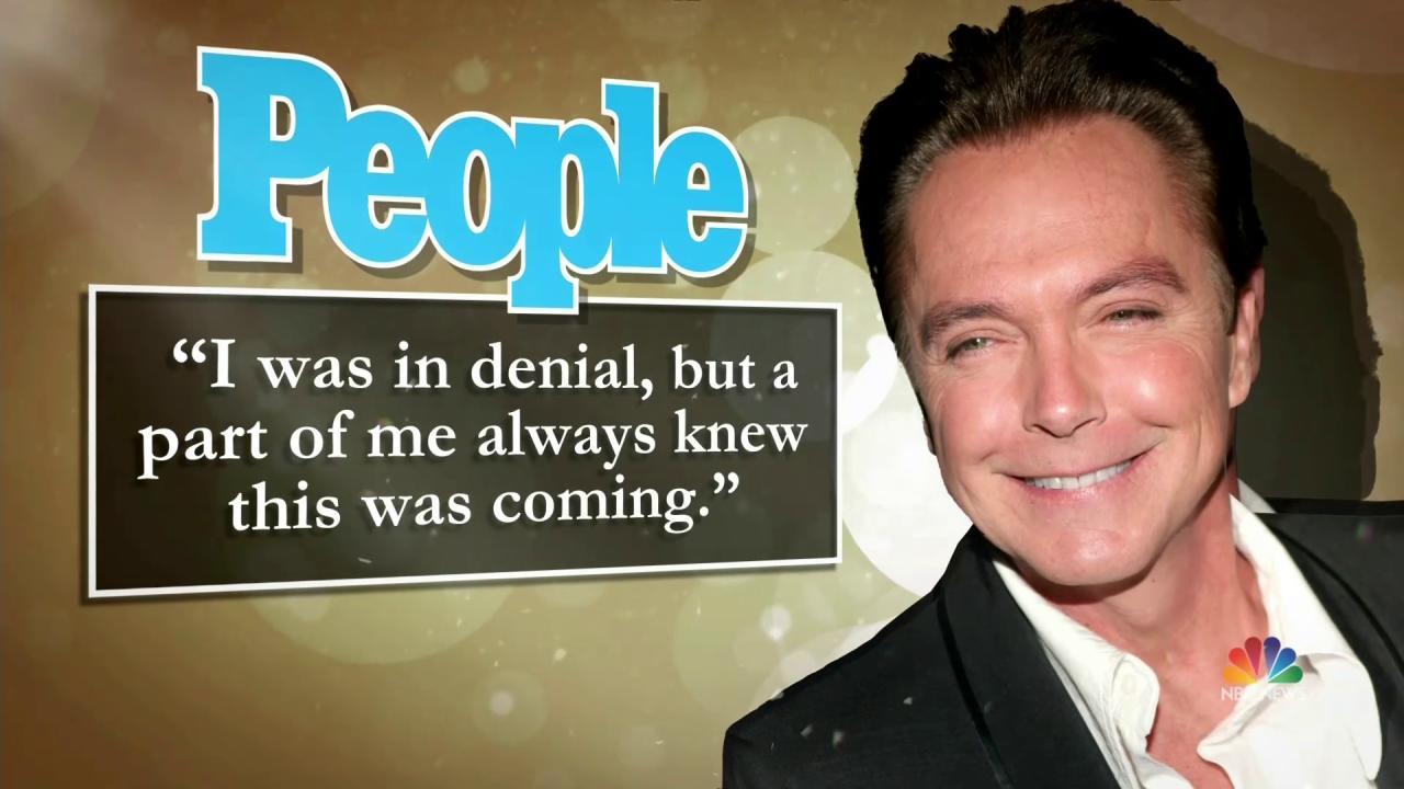 David Cassidy Says He 'Always Knew' That Dementia Was Coming