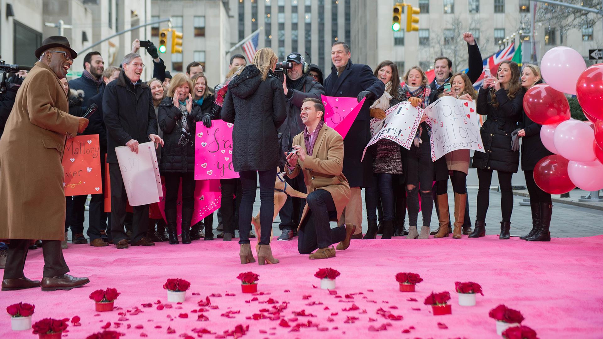 Watch this woman get a surprise Valentine's Day proposal live on TODAY