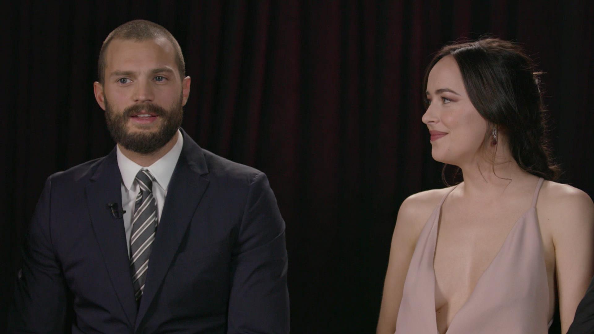 'Fifty Shades' stars were 'forced into being best friends,' Dakota Johnson says