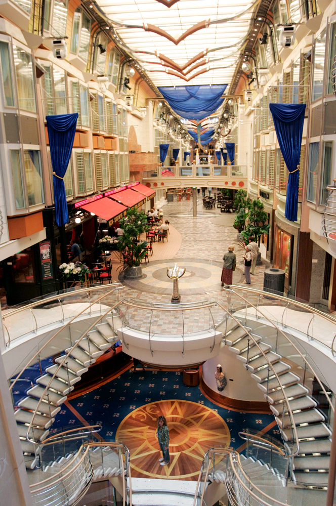 This was inside a shopping mall designed to look and feel like the deck of  a cruise ship