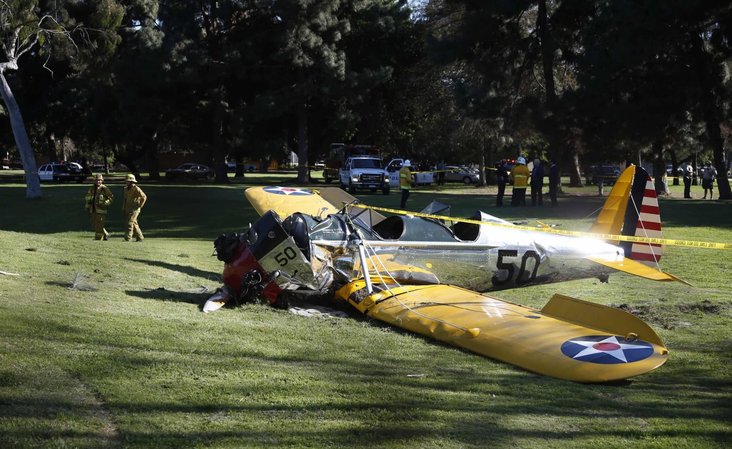 IMAGE: Scene of Harrison Ford plane crash