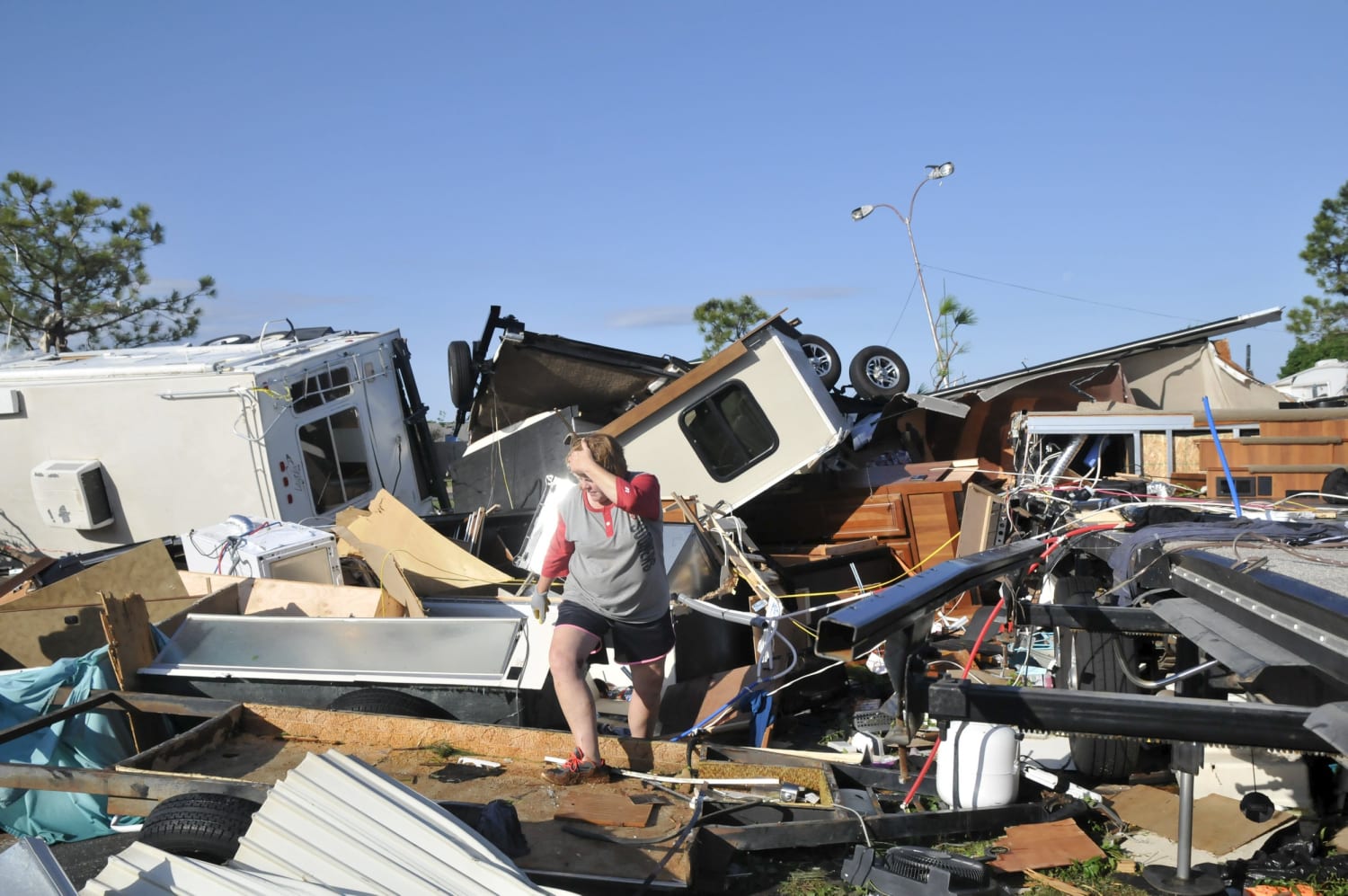Tornado Ravages Oklahoma City Trailer Park, Injuring at Least 12.