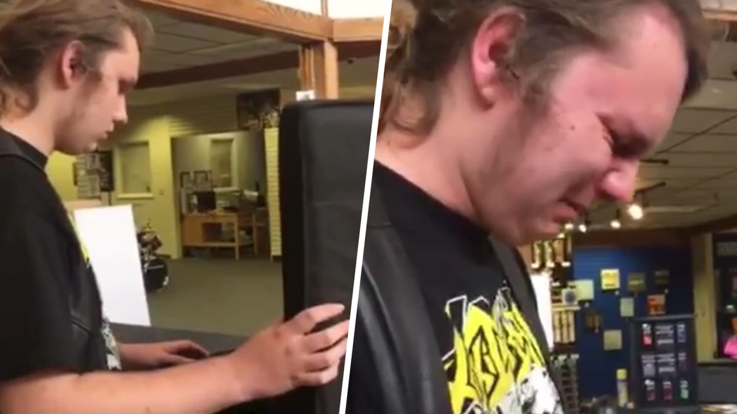 Watch this teen receive an emotional birthday gift from his late father