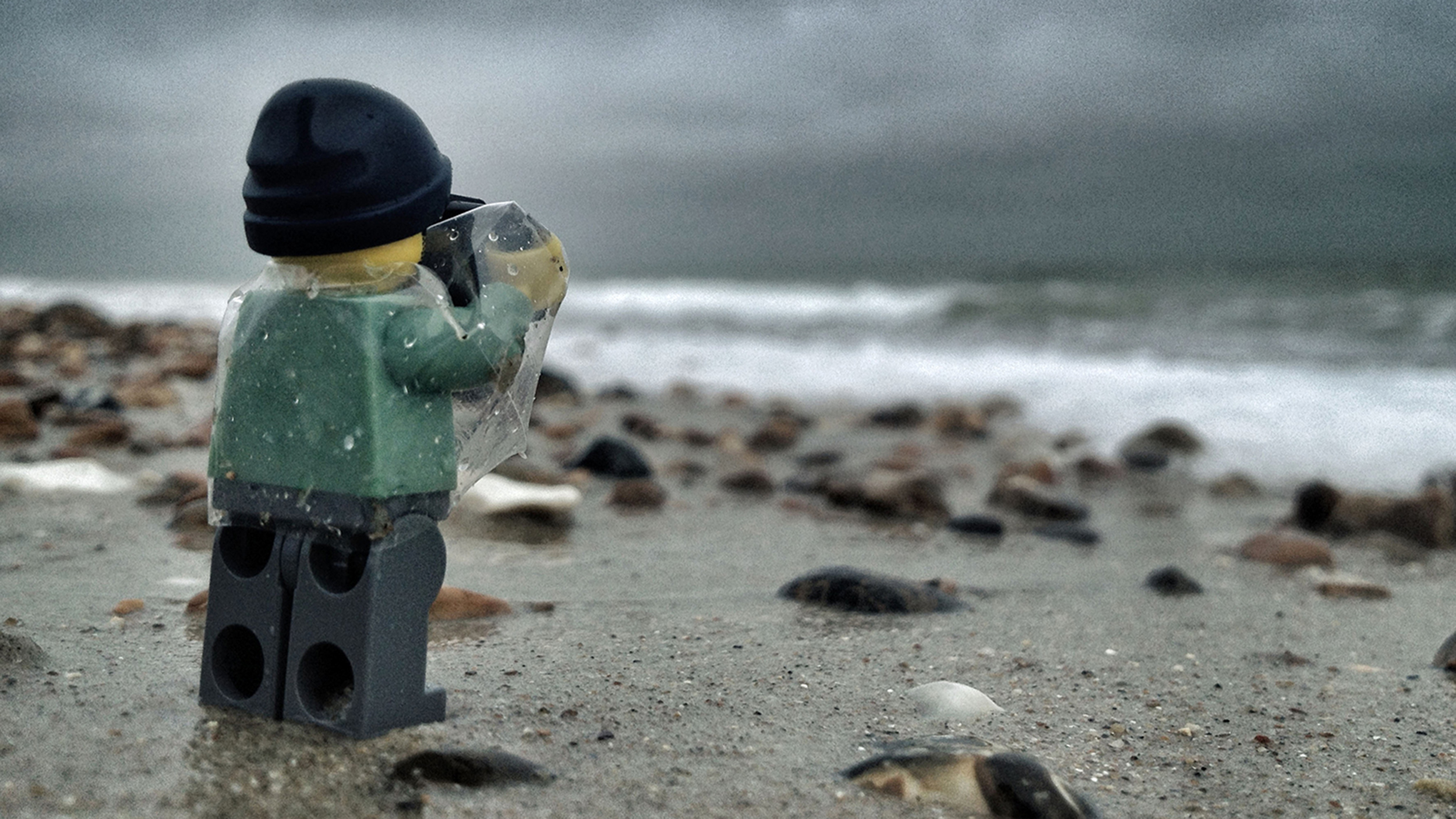 LEGO Boy Man Minifigure & Camera Photographer Holiday Maker 