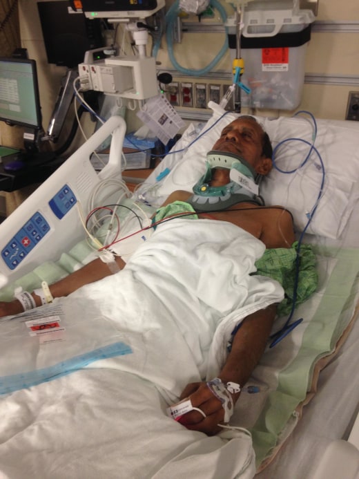 57-year-old Sureshbhai Patel is in the hospital after he was stopped by Madison Police in Alabama while on a walk in his neighborhood. 