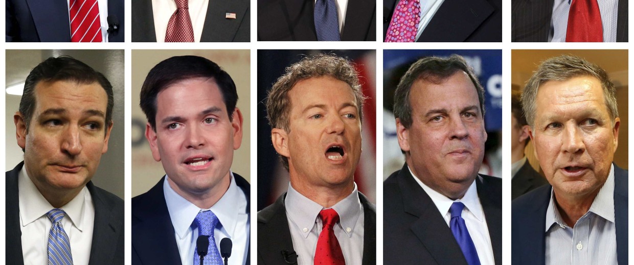 Image: File photo combo of Republican presidential candidates