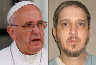Image: Pope Francis, Left, and Richard Glossip