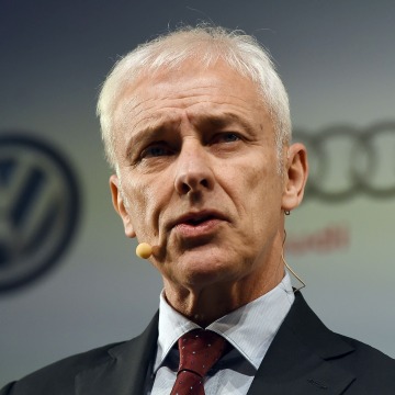 Image: Volkswagen chief executive Matthias Mueller