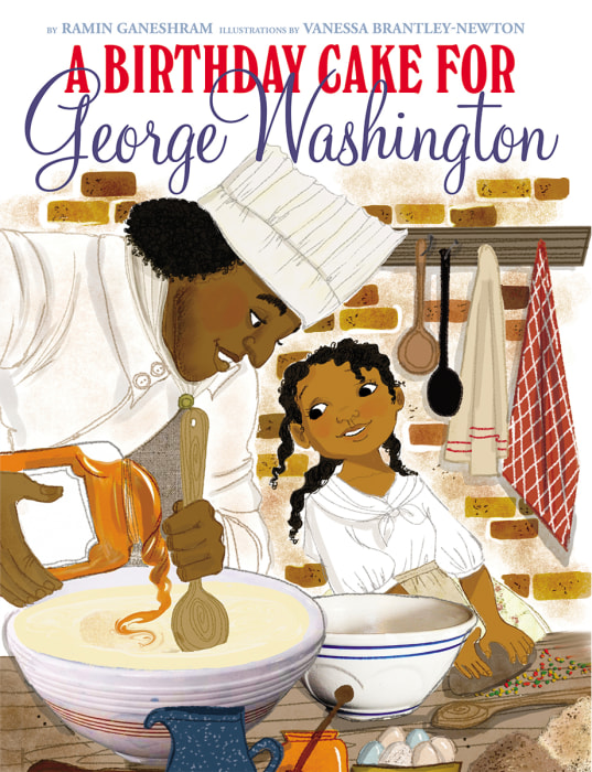 Image: The cover of 'A Birthday Cake for George Washington'