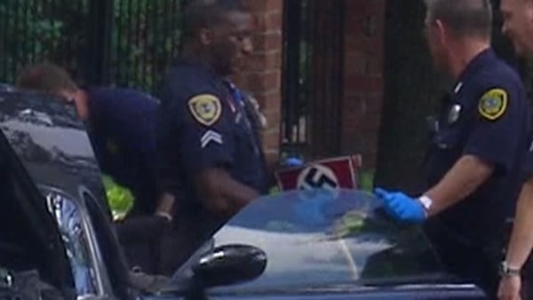 Image result for Gunman who wounded 9 was wearing Nazi paraphernalia