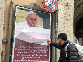 Mysterious Posters Take Jab at Pope Francis as Conservative Criticism Intensifies