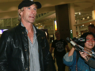 Michael Bay as he arrived in Hong Kong to work on "Transformers 4: Age of Extinction" on Oct. 16. Three men were taken into custody after the director was attacked.