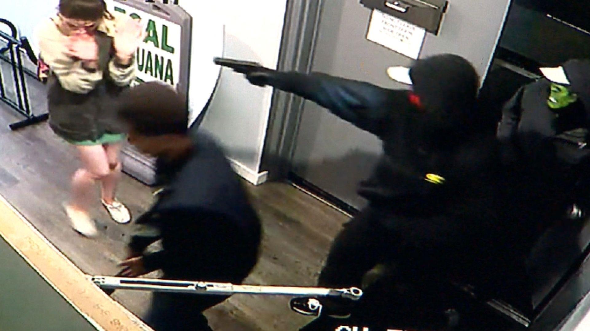 Brutal Pot Shop Robbery Caught On Camera
