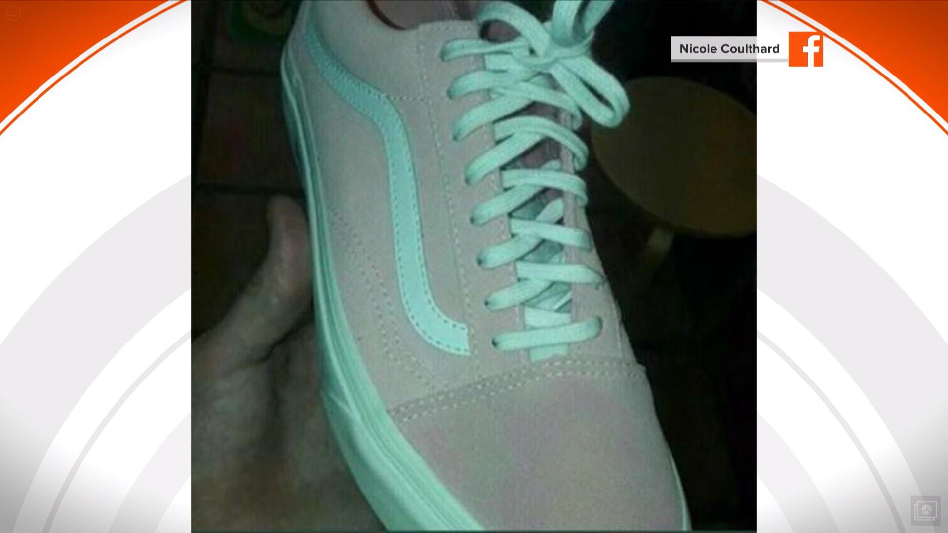 vans shoe pink and white or grey