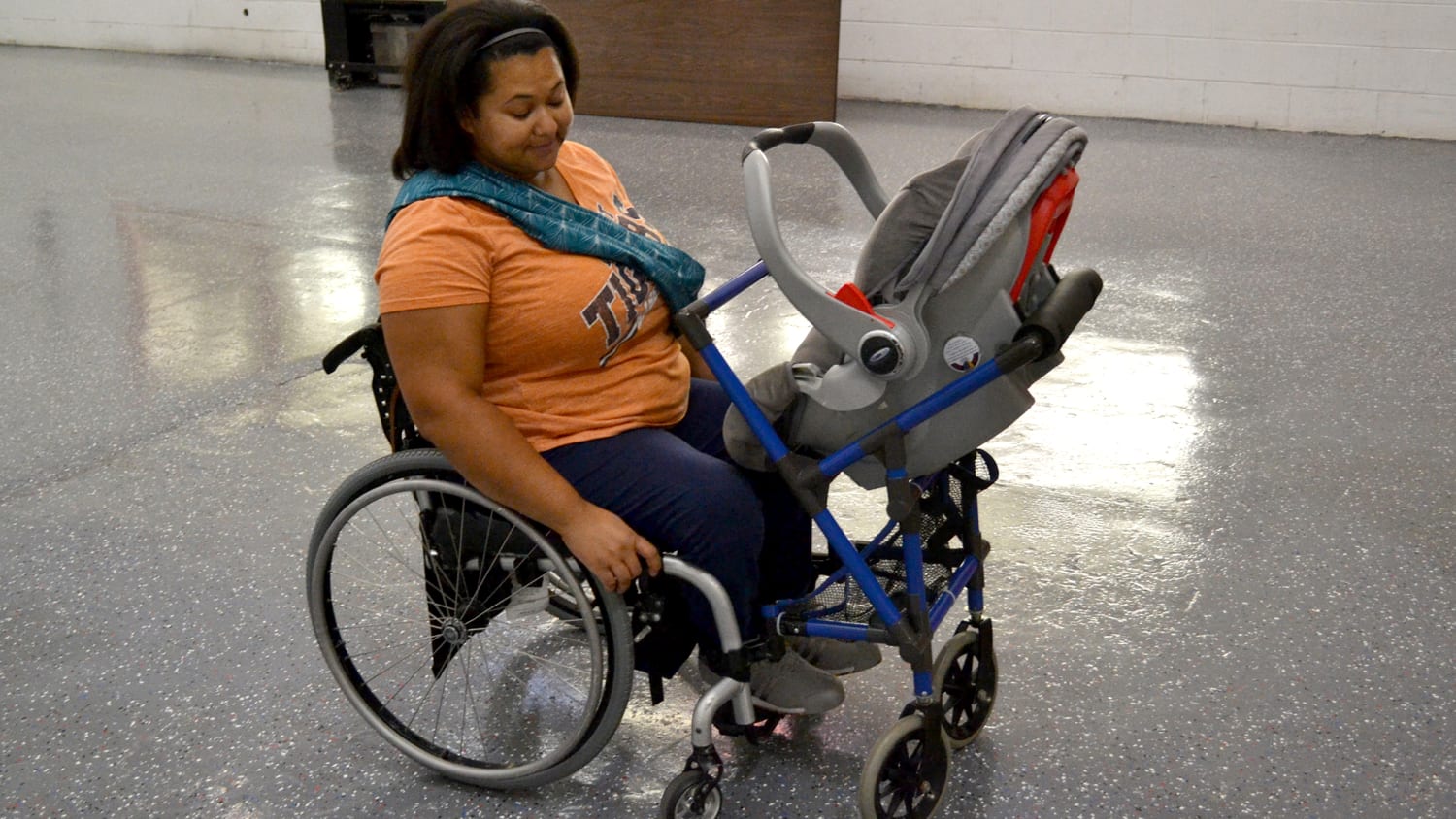 baby sitting wheelchair