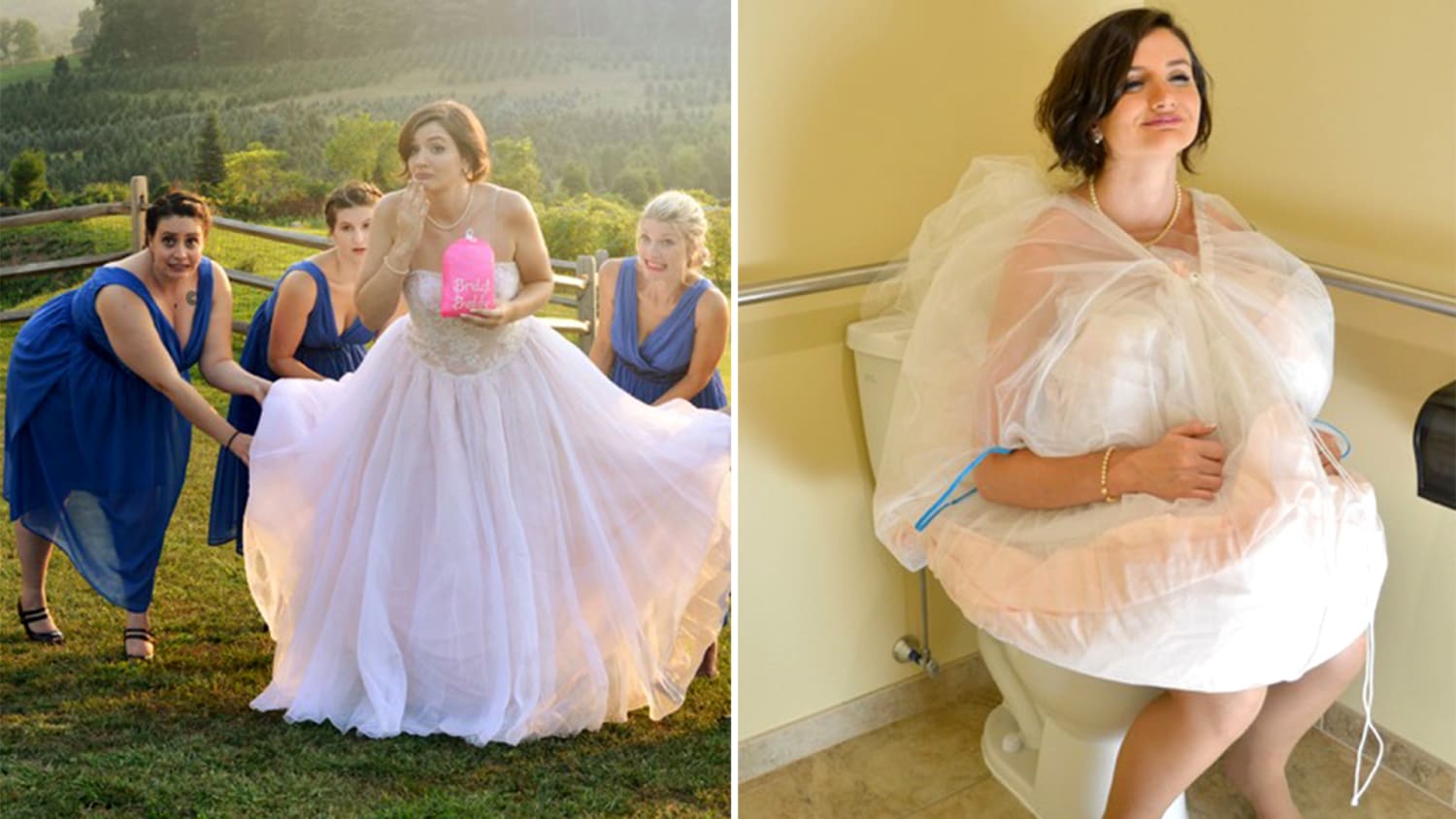 Bridal Buddy makes it easier for brides to use the bathroom in their