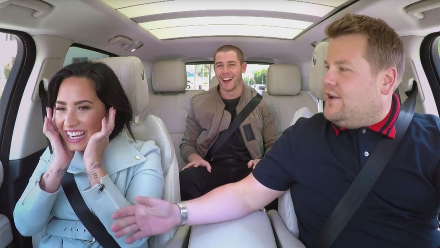 Demi Lovato and James Corden grill Nick Jonas on love life and purity ...