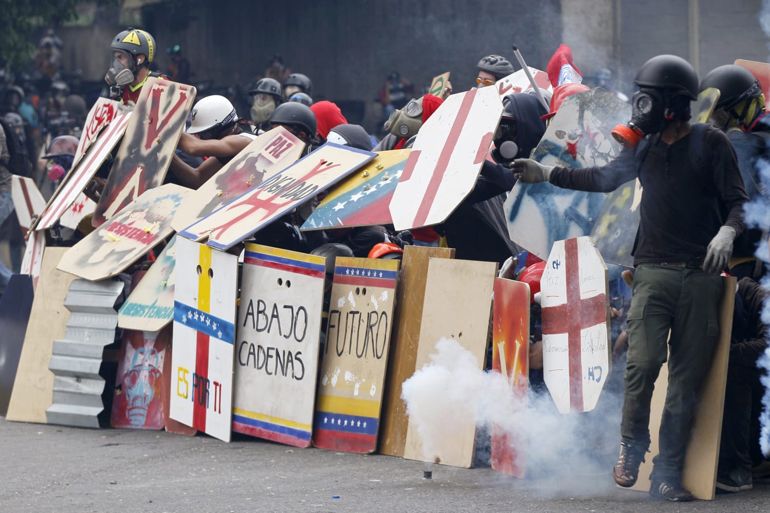 Fecal Bombs and Bottle Masks Against Maduro