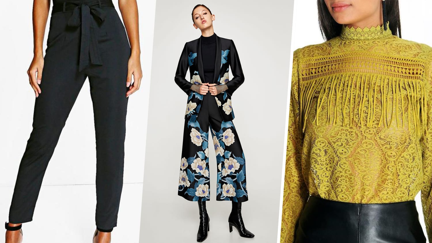 fashion trends for fall florals suits victorian blouse