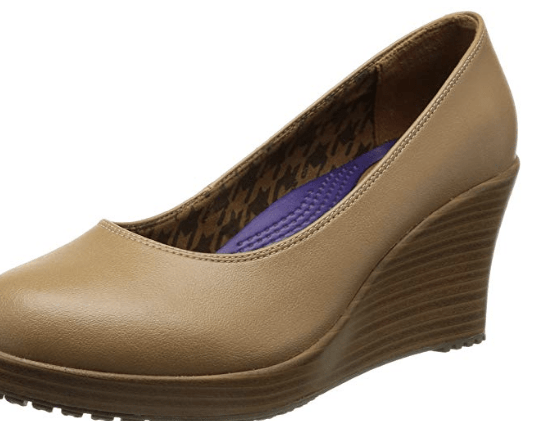 croc wedge dress shoes