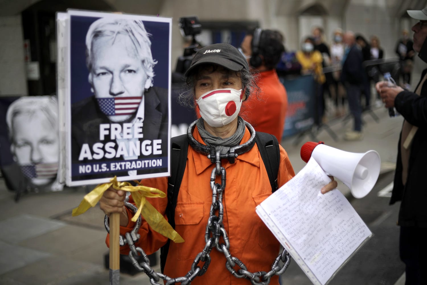 WikiLeaks founder Julian Assange appears in U.K. court to fight extradition  to U.S.