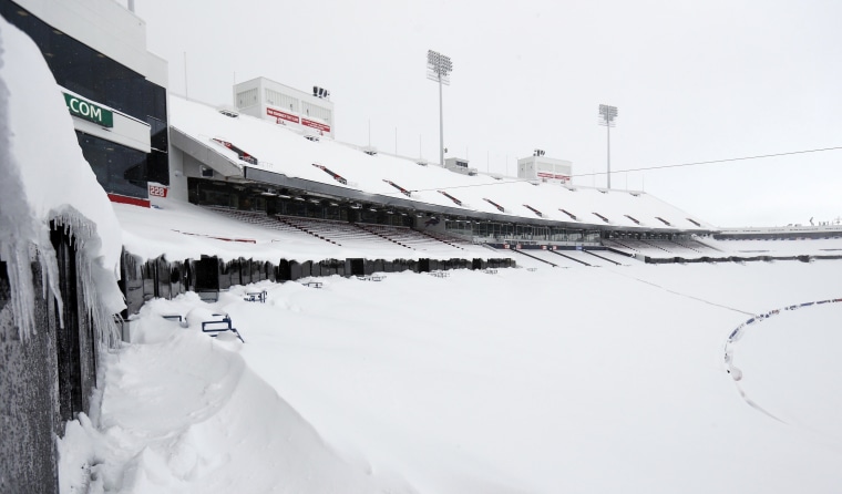 Image result for snow pics at bills stadium