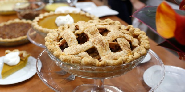 Spiced Apple-Cranberry Lattice Pie