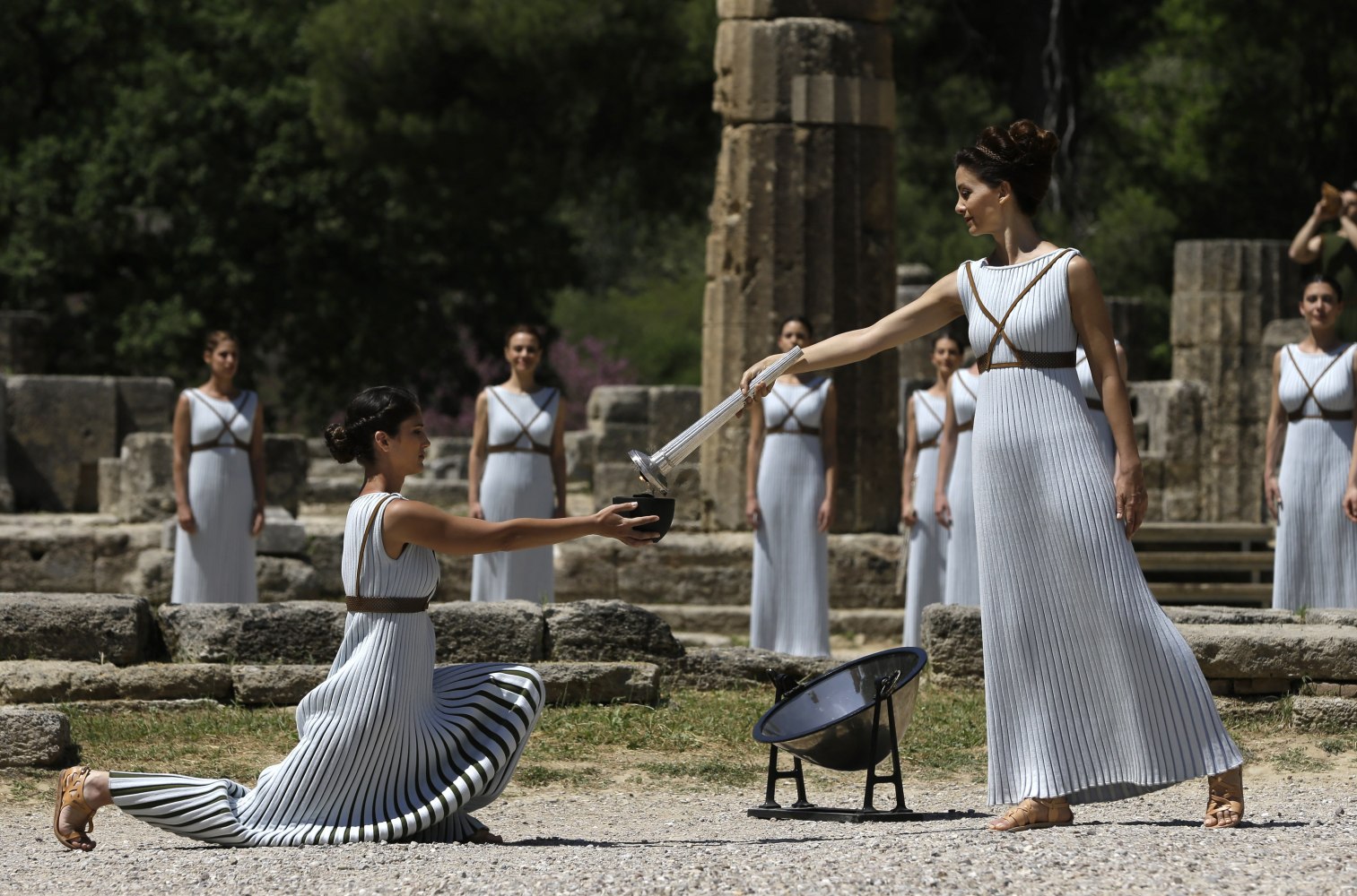 Rio 2016: Olympic Flame Lit in Greek Ruins at Olympia - NBC News