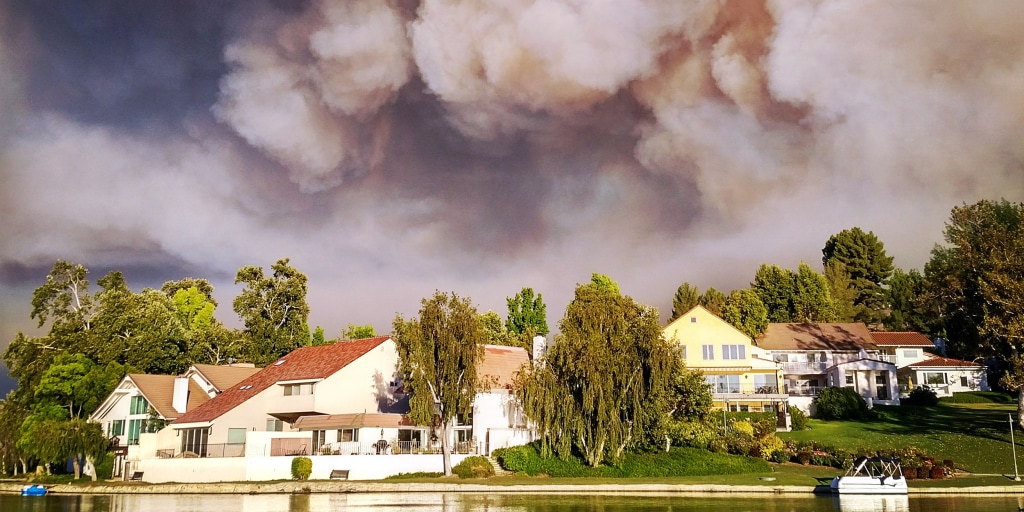 Wildfires Threaten Homes In Calabasas And West Hills Suburbs Of