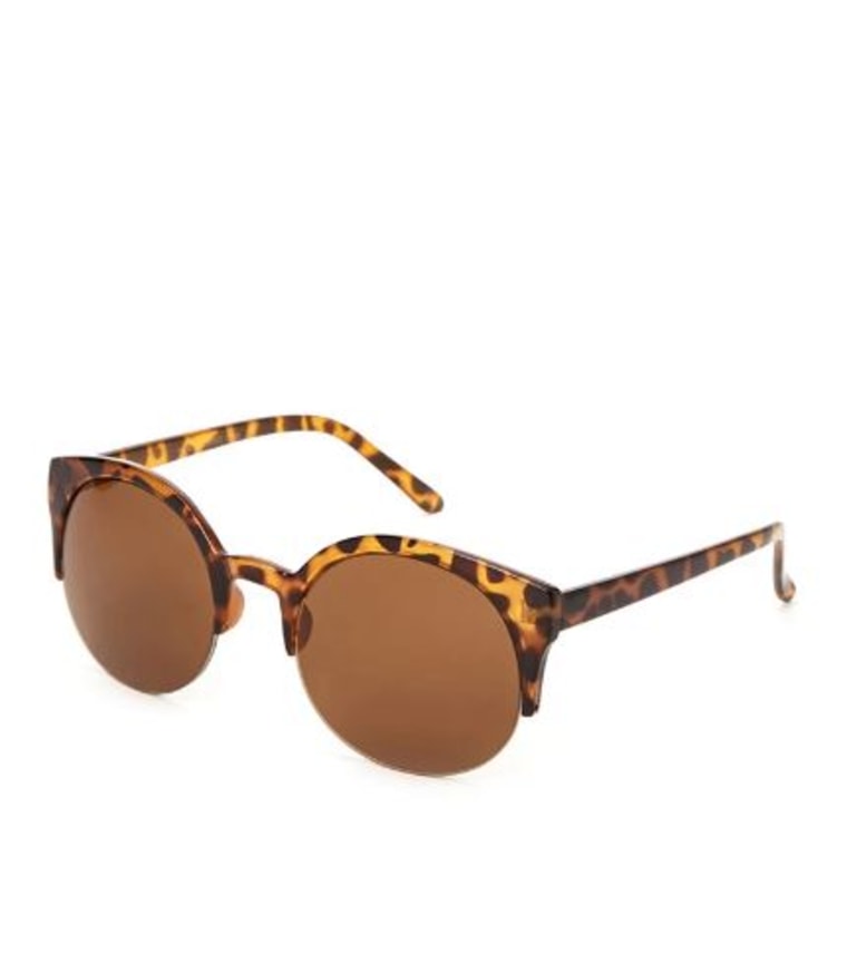 Forever 21 Pointed Half-Frame sunglasses for a heart-shaped face