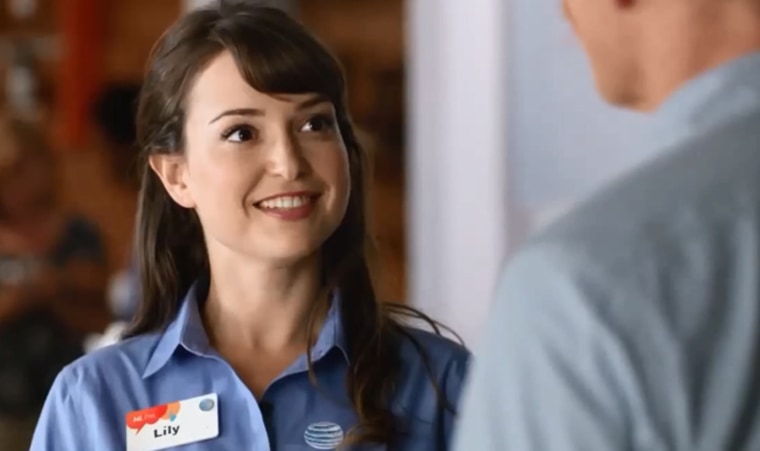Image: Milana Vayntrub as Lily for AT&amp;T