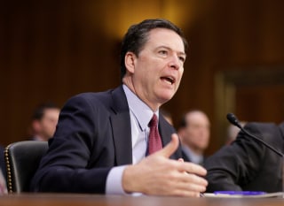 Image: FBI Director James Comey testifies to the Senate Select Committee on Intelligence hearing on ?EURoeRussia?EUR(TM)s intelligence activities" on Capitol Hill in Washington