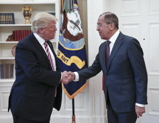 Image: Donald Trump and Sergey Lavrov