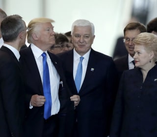 Trump Pushes Montenegro's Prime Minister at NATO Summit