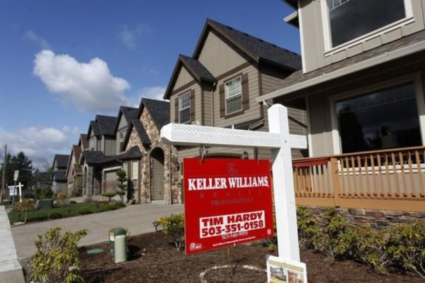 Homes are seen for sale in the northwest area of Portland