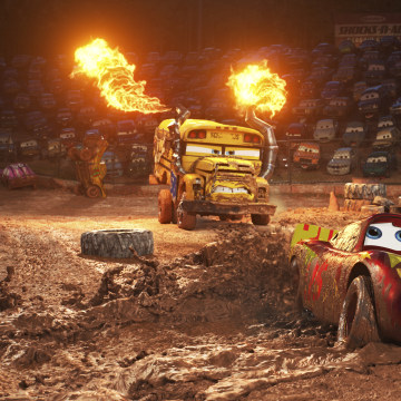 IMAGE: Scene from 'Cars 3'
