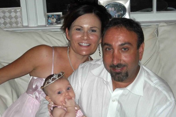Image: Kristie Reeves-Cavaliero, left, her husband Brett, right, and their daughter Sophia Rayne "Ray Ray"