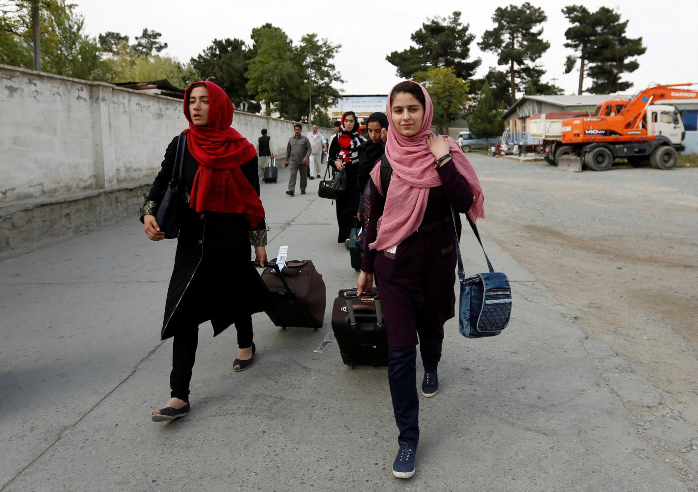 Afghan all-girl robotics team gains entry to the United States