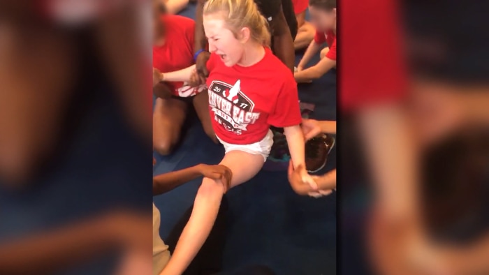 Disturbing Video Shows High School Cheerleaders Forced Into Repeated 8799