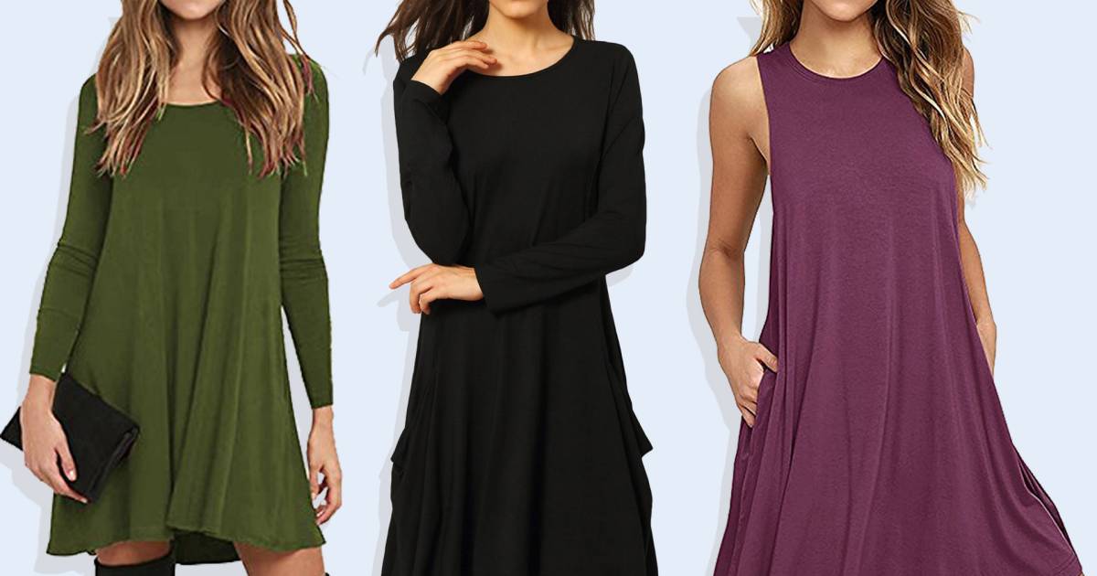 Best long-sleeved T-shirt dress is only $20 on Amazon