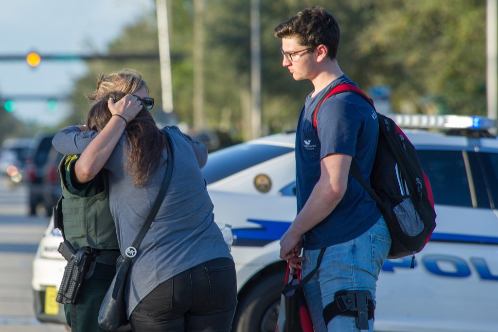 Image: School shooting in Parkland, Florida