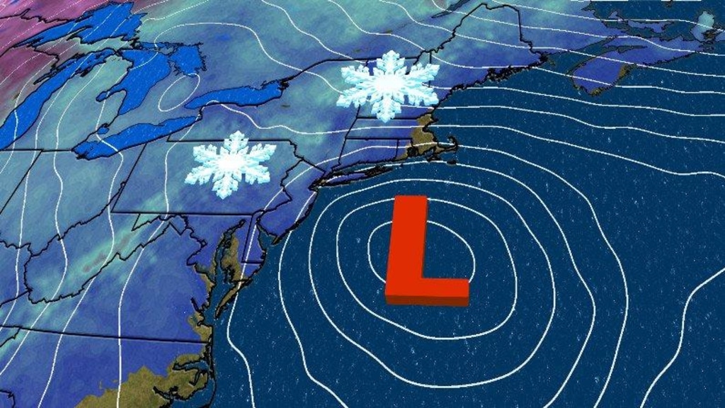 Image: Winter Storm Quinn will impact the Northeast by midweek as a coastal storm.