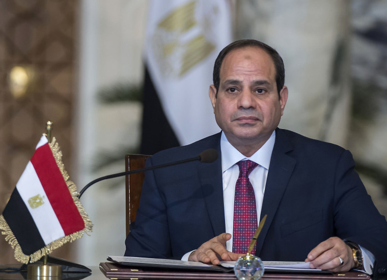 Beelden: Egyptische president Abdel-Fattah el-Sissi