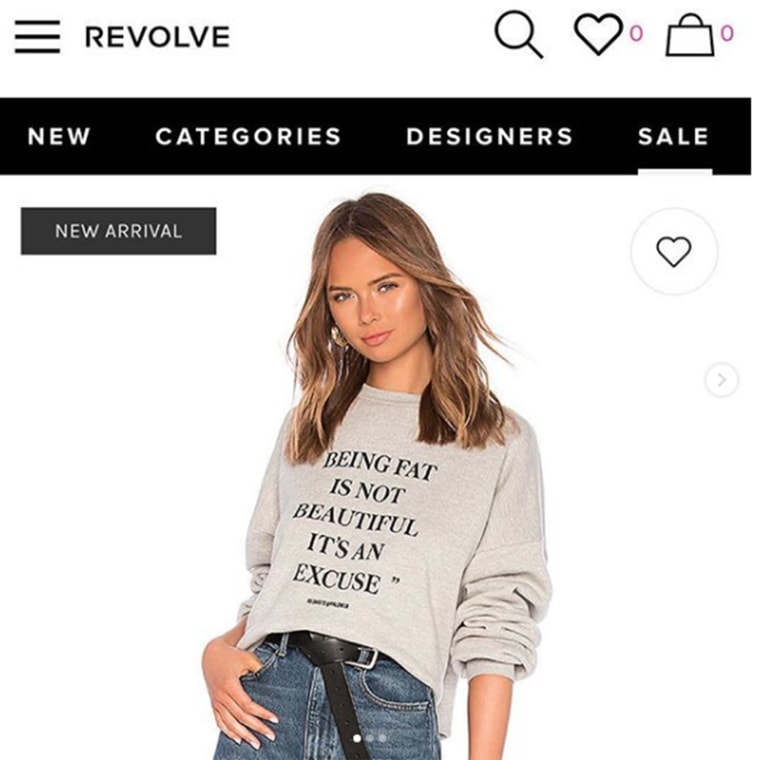 Sweatshirt is now completely gone from the Revolve website