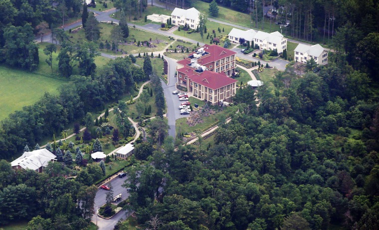 Image: An aerial view of the Golden Generation Worship and Retreat Center in Saylorsburg, Pennsylvania