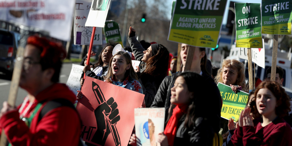Oakland Teachers Go On Strike Demand Pay Raises