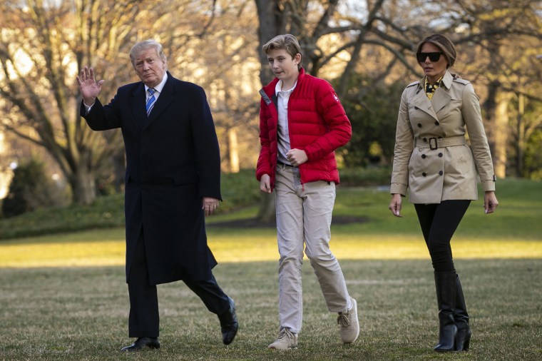 Image result for Melania Trump posted a sweet birthday wish for her son Barron on Twitter