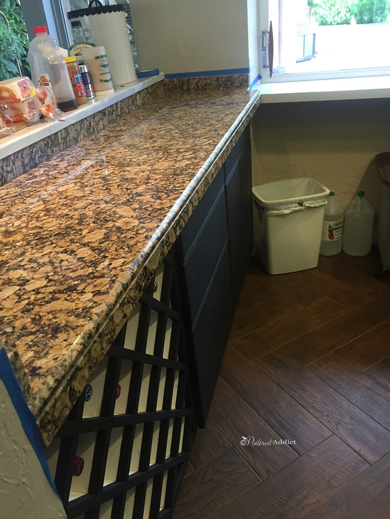 This Dated Granite Countertop Looks Like Marble Now Just By